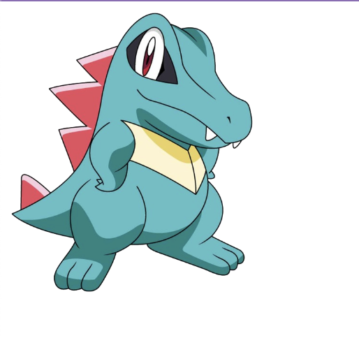 A picture of the pokemon totodile